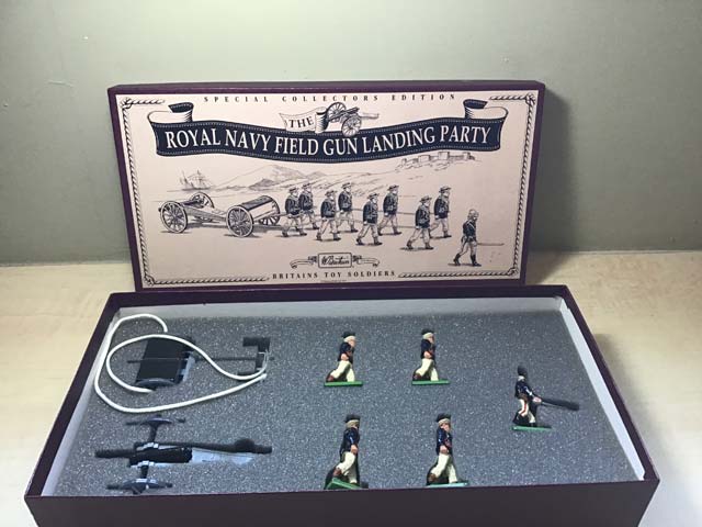 Britain’s Toy Soldiers Special Collectors Edition The Royal Navy Field Gun Landing Party - Aquitania Collectables