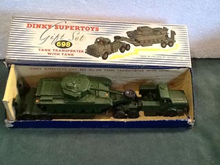 Dinky Supertoys Gift Set 698 Tank Transporter With Tank