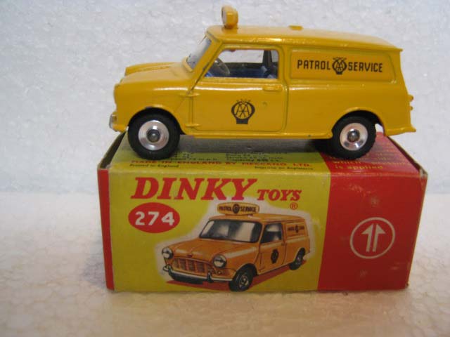 Dinky Toys 274 Mini Minor Van AA Yellow Body and Yellow Roof