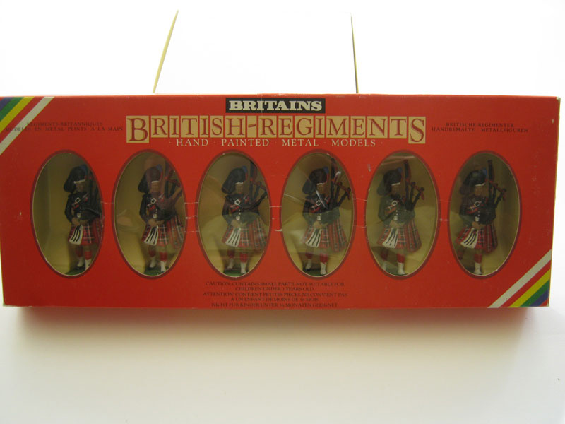 Britains Scots Guards x 6 Pipers Set 7241 1985-87 - Aquitania Collectables
