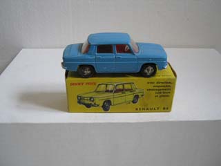 French Dinky 517 Renault R8 Blue Body, Red Interior