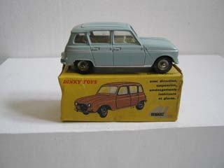 French Dinky 518 Renault R4L Pale Blue Body, White Interior