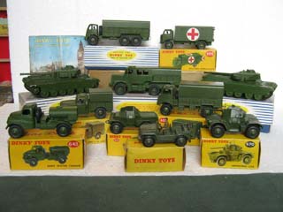 Dinky Toys Military 622, 623, 626, 641, 643, 651, 670, 673, 674, 689