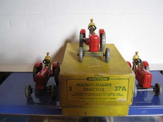 Dinky Toys Trade Box 27A Massey-Harris Tractor